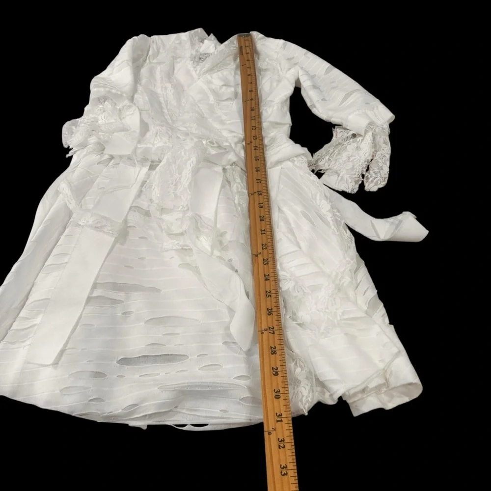 Chasing Fireflies Wishcraft LaceMummy Costume girls size 10 white Halloween 3pc